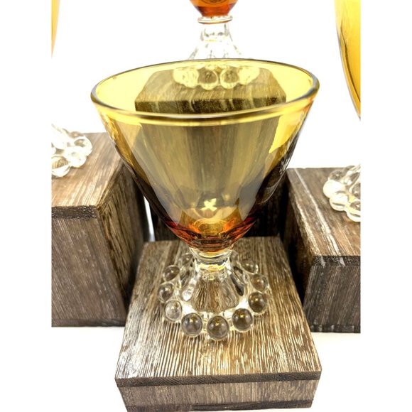 Anchor Hocking Amber Boopie Cocktail Glasses. - Picture 4 of 8